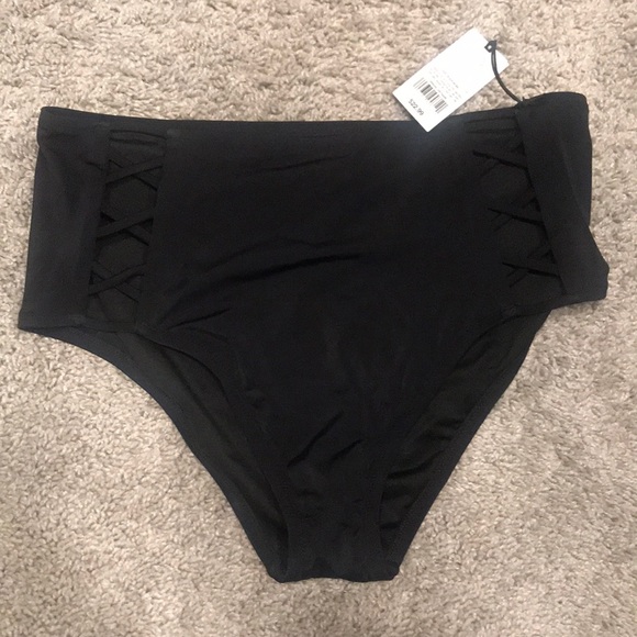 Shade & Shore Black Swim Bottom sz Large - Picture 3 of 9